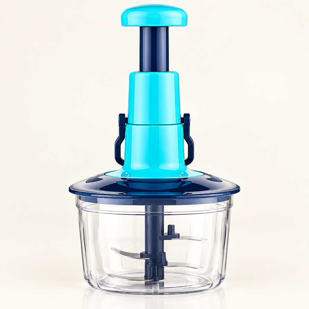 SIMPLE PUSH-BUTTON VEGETABLE & FRUIT CHOPPER