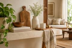 Objects in a warm home setting